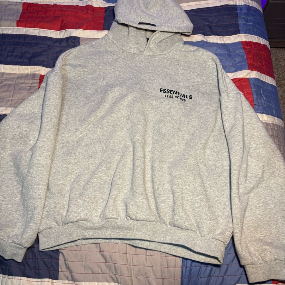 Essentials fear of God hoodie grey